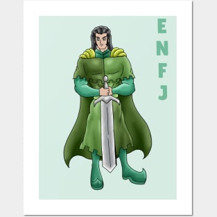 ANIME MBTI ENFJ Posters and Art